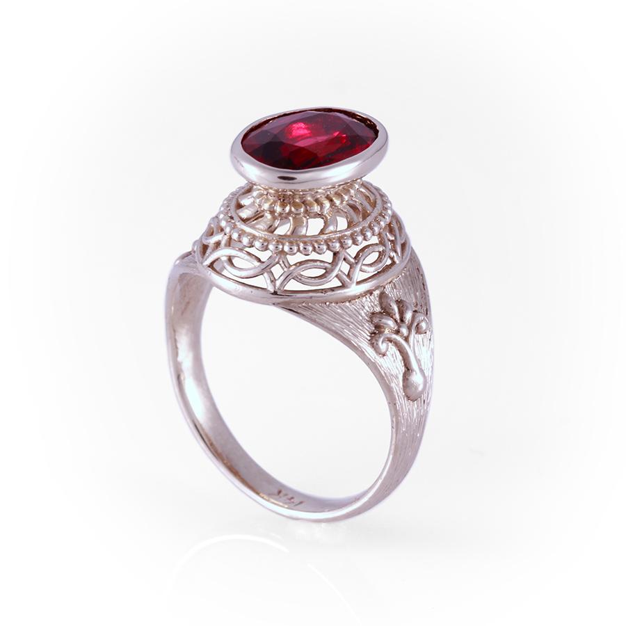 Moonstone & Red Garnet Gemstone 925 Sterling Silver New Designs Ring Jewelry/329  | eBay